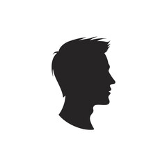 Man head silhouette profile vector illustration