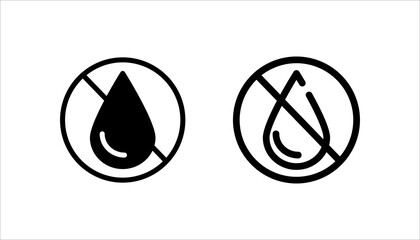 No air sign. Airdrops are prohibited.. vector illustration, pictogram isolated on white background. color editable