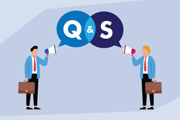 Flat Vector Business conversation Illustration