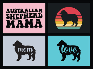  Australian shepherd mom t shirt design bundle