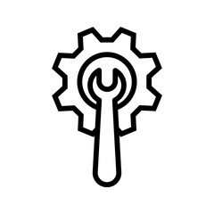 Simple Repair Related Vector Line Icons  Collection. Contains Icons such as Screwdriver, Technician, Wrench, Gear, vector illustration on white background.