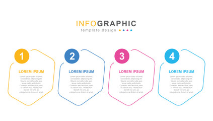 Creative hexagon infographic for business strategy and marketing