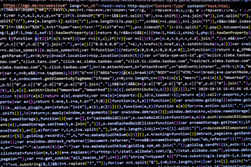 Programming code abstract screen of software developer. Computer script