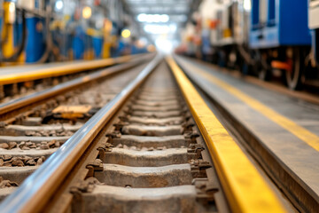 Advanced industrial AI dashboard displayed on a large screen within a modern technology facility during daytime operations