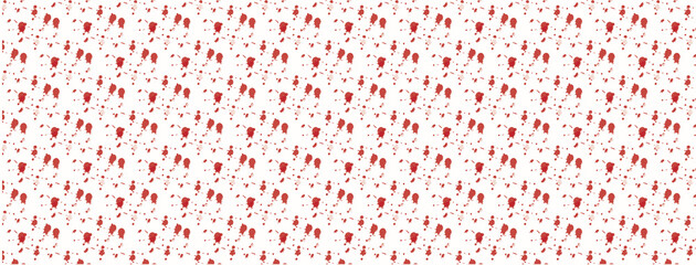 Red color ink splashes