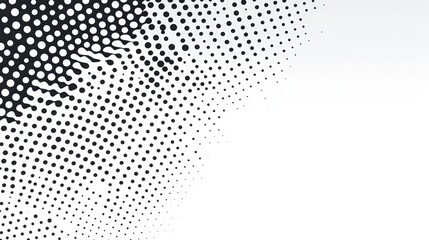 Halftone vector pattern on white background. Minimalist dot texture design. Simple flat abstract background with black dots.