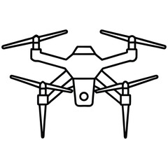 Drone Vector Silhouette illustration