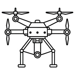 Drone Vector Silhouette illustration