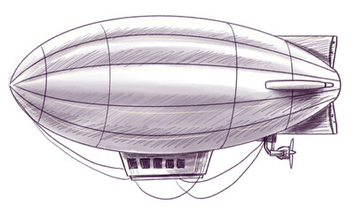 Dirigible Sketch © Daksina Capital