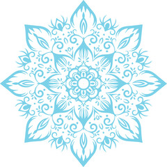 Beautiful flower art and mandala vector design