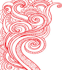 Beautiful flower art and mandala vector design