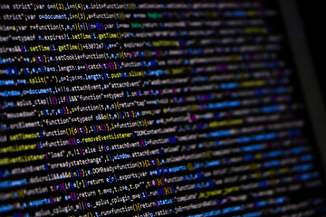 Programmer coding screen, programming coding screen , technology background
