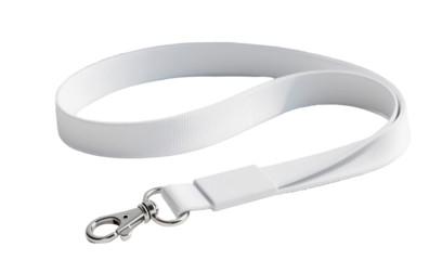 isolated lanyard mockup background image	black leather.