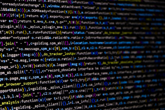 Developer coding screen. programming coding screen , technology background