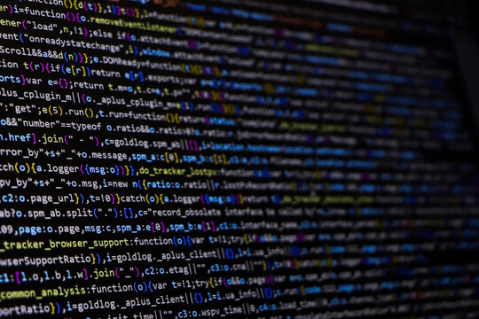 Web developer coding screen, programming coding screen , technology background