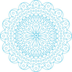 Beautiful flower art and mandala vector design