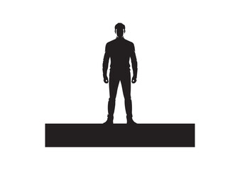 Obraz premium Silhouette of a Man Vector