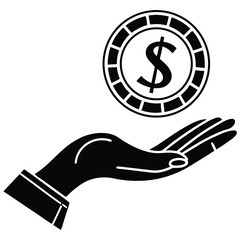hand with dollar sign
