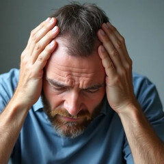 Fototapeta premium young man with headache