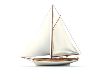 Obraz premium Sailboat isolated on white background