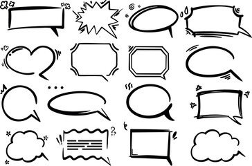 Fototapeta premium Explore a Wide Variety of Speech Bubbles Perfectly Designed for Your Creative Projects