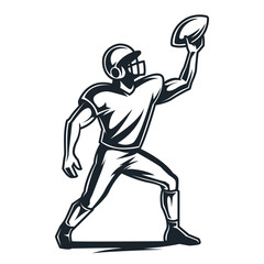 Athlete playing American football