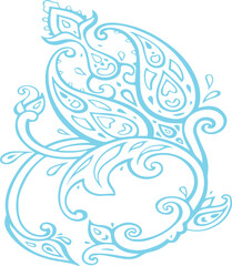 Beautiful flower art and mandala vector design