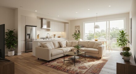 Fototapeta premium Open-Concept Living Area Photography