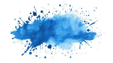 abstract blue watercolor splash background
