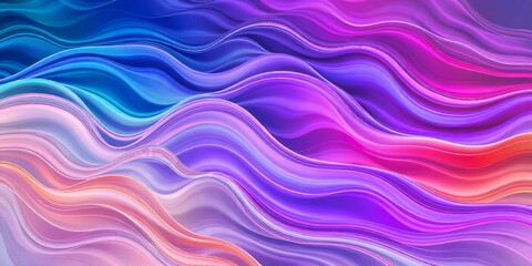 Abstract Colorful Swirling Waves Background Design Vibrant Purple Pink Blue Hues