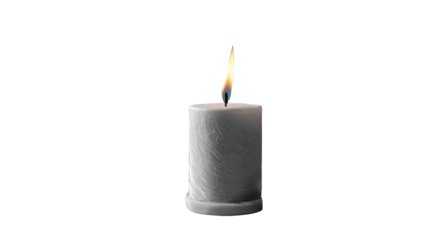 Single lit on transparent background one