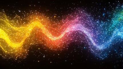 Abstract geometric design with a gradient color scheme, featuring triangles, lines, and circles, design, geometric, pattern  HD 8K wallpaper Photographic Image