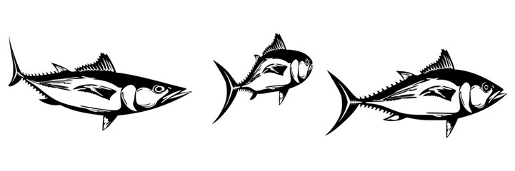 vector illustration of fish for a world tuna day