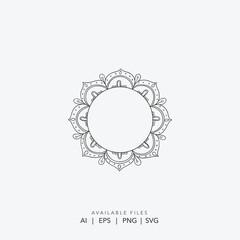  Intricate Mandala Vector Design, Bohemian Style Mandala Illustration
