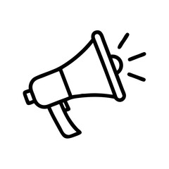 megaphone on transparent background for web and graphic design