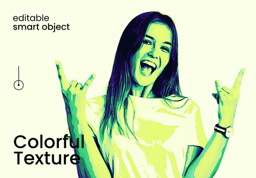 Color Texture Photo Effect Abstract Artistic Template