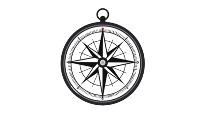 compass, vector illustration isolated on solid white Png 