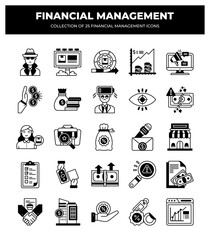 Collection of 25 Financial Management Icons