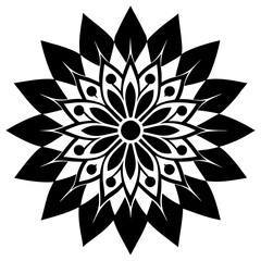abstract petals mandala