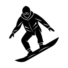 Snowboard Silhouette vector illustration