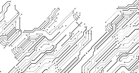 Technology black circuit diagram concept. 