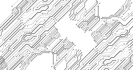 Technology black circuit diagram concept. 