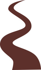 Winding path illustration 