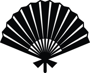 hand fan  folding  on white background