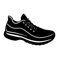 Running Shoe Silhouette vector illustration