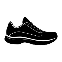 Running Shoe Silhouette vector illustration