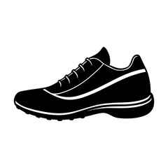 Running Shoe Silhouette vector illustration