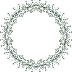 Beautiful flower art and mandala vector design