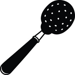 ice cream scoop with handle on white background.eps