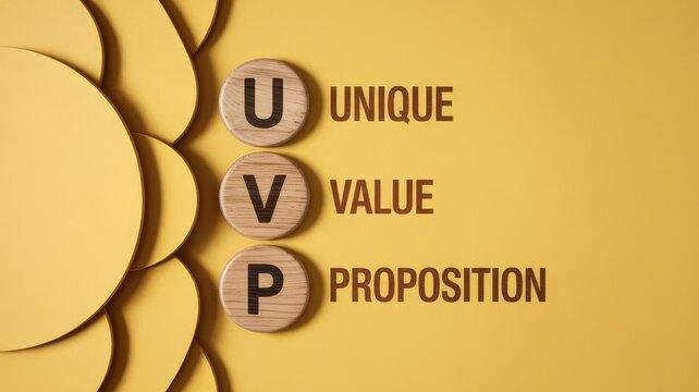 Yellow background showcasing unique value proposition.